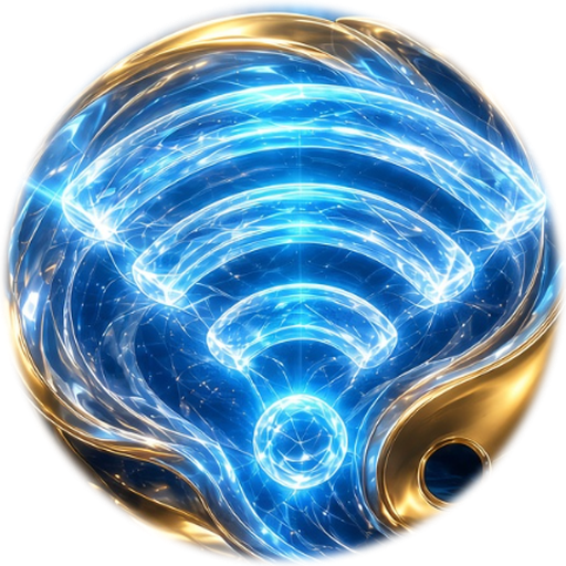 Calming The Chaos emblem — gold ring and calm signal